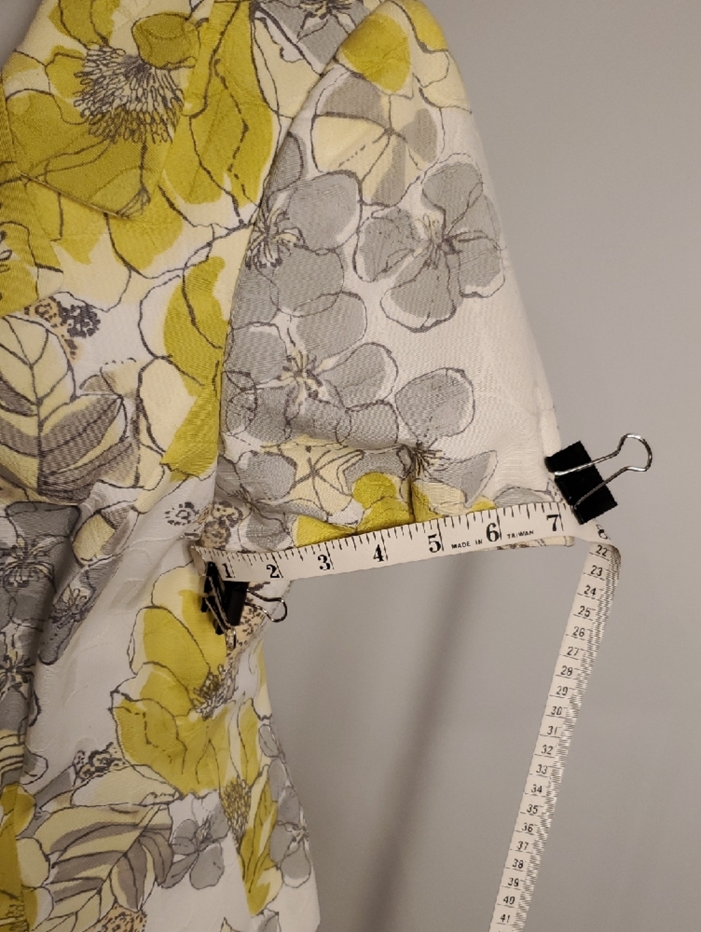 Tahari Green and Gray Floral Midi Jacket & Skirt Set - Picture 14 of 16